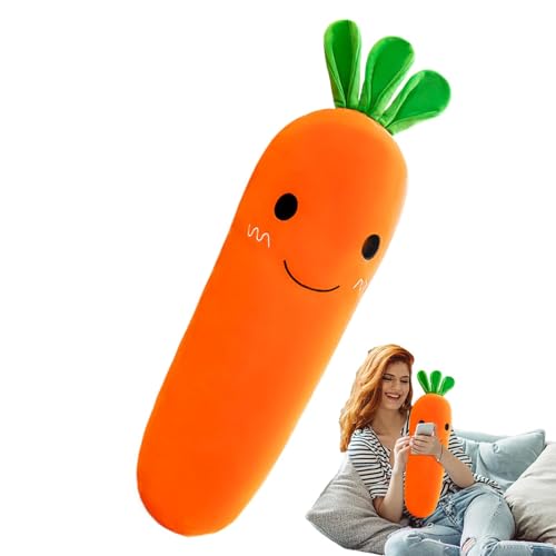 Générique Carrot Hugging Pillow, Cute Carrot Shape Pillow, Plüschtierkissen, gefülltes Karottenspielzeug, Kinderschlafkissen, Karrot Toy Doll, Soft Carrot Pillow, 19,7 Zoll (49,7 cm) Karrot Pillow, von Générique