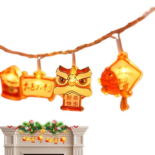 Générique Chinesische LED-Lichterkette, chinesische LED-Laternen-String, rote LED-Lichterkette, LED-Lichterkette, Fairy String Lights für den Außenbereich, chinesische Laternen- für Dekoration von Générique