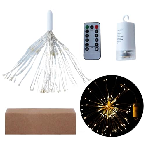 Générique Christmas Fairy Lights, 8 Muster batteriebetriebene Lichterkette, Weihnachtslichter, wasserdicht, Hook Design mit Fernbedienung für Indoor, Outdoor, festliche Dekoration von Générique