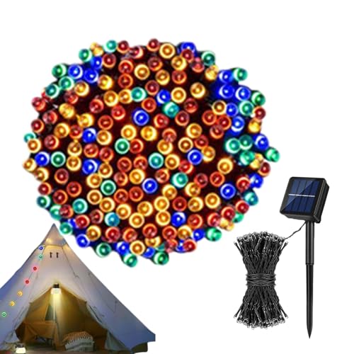 Générique Christmas Solar String Lights, Bright Christmas Solar Operated Fairy String Lights, Solar Powered Garden Outdoor Lights, Decorative Christmas String Light with 8 Modes for Garden and Pati von Générique