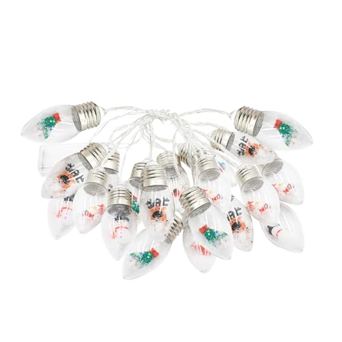 Générique Clear Christmas Bulb Lights String | 3 Meter LED bunt Bubbles String Lights | Wasserdicht Christbaumbeleuchtung mit transparenten Glühbirnen von Générique