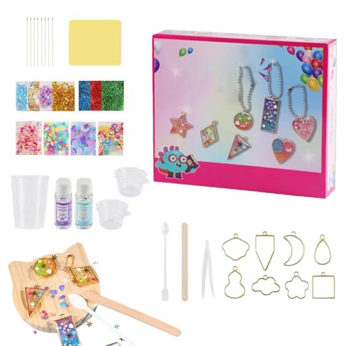 Générique Epoxidharz zum Basteln von Kits, für Kinder, Epoxidharz, Ornament-Set, interaktives Bastelspielzeug für und Mädchen, Boost Kreativität und Fantasie, Fun School Bag Craft Aktivität von Générique