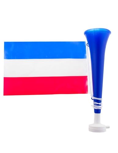 Generique - Fußball-Tröte mit Frankreich-Flagge - Blau von Funny Fashion