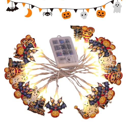 Générique Ghost Pumpkin Lights für , Halloween String Lights mit 8 Modi, batteriebetrieben, Halloween- , für den Innen- und Außenbereich, Halloween-Dekoration von Générique