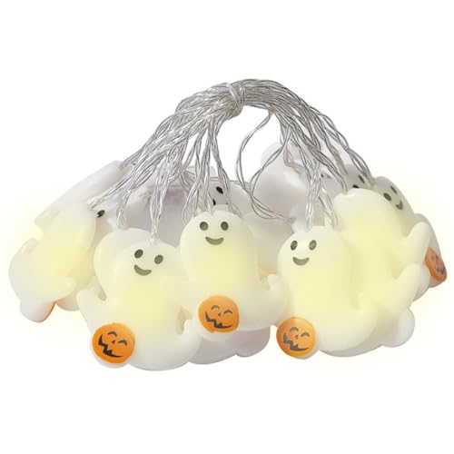 Générique Halloween Ghost Lights | Halloween Pumpkin String Lights | Halloween Decorations String Lights | Pumpkin String Lights, Perfect for Halloween Decorations, Ambiance and Spooky Seasonal Decor von Générique