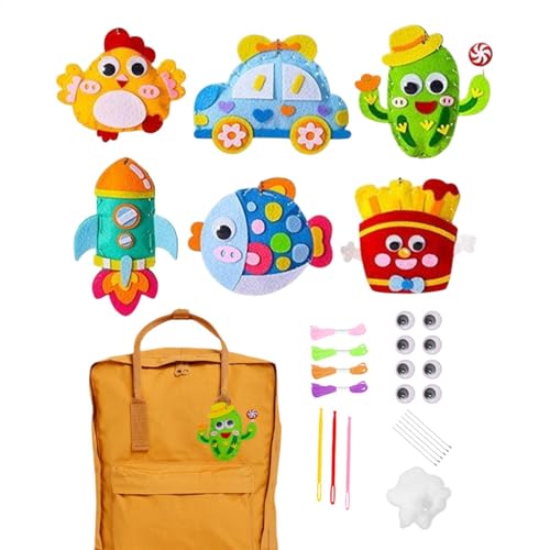 Générique Kinder-Sewing Kit, Tier-Sewing Set, Bastelset, Nähset, Kinder-Sewing Craft Set, Lernset, Sewing Toys für Kinder, Tierhandwerk, Nähset, Nähen, Aktivitäten für Kinder von Générique