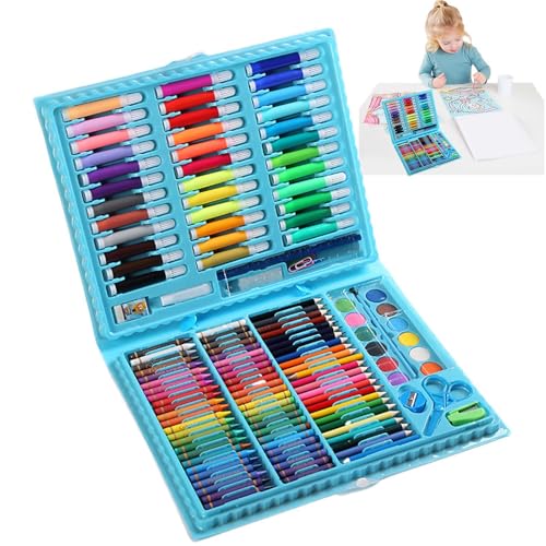 Générique Malstift, Kunst-Set für Kinder, Malerei, Malstifte, Farbpinselstifte, Sketching Pencils Set, Drawing Art Kit, 150 x Stifte-Set, Kinder Art Supplies, Marker für Zeichnungen von Générique