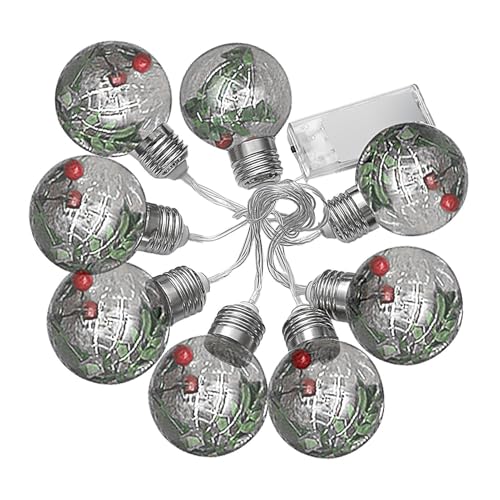 Générique Ornament Lights, Holiday Globe String Lights, Lighted Christmas Tree Bulbs, String Lights with Ornaments, Tree Lights Decor, Holiday Globe String Lights with Ornaments Inside for Home Room von Générique