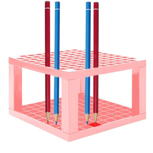 Générique Pinselhalter, Künstlerpinselhalter | Abnehmbarer Stifthalter, Stift- und Pinselhalter mit Löchern, Schreibtischhalter mit 96 Löchern, Halterung für Stifte und Pinsel von Générique