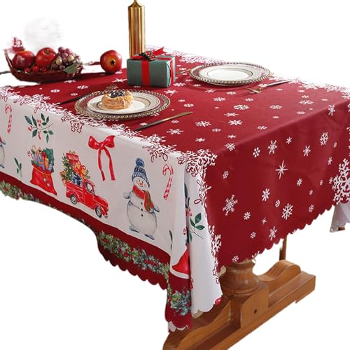 Générique Tischdecke | Weihnachts-Tischdecke | Holiday Dining Cloth | Wasserfest, Weihnachtsdecke, Outdoor Christmas Tische, wasserdichter Tischbezug für Dining von Générique