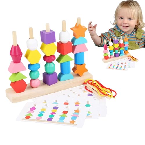 Générique Toddler Tri Toy Toys, Form Matching Game – bunte Stapelblöcke für Spiele | Lern-Formensortierer für Mädchen und von Générique