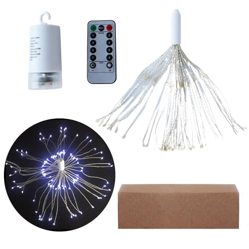 Générique Wasserfeste Fairy Lights, batteriebetriebene , Weihnachts-String- , wasserdicht, batteriebetriebenes Weihnachtslicht mit Hakendesign und Fernbedienung für Dekorationen von Générique