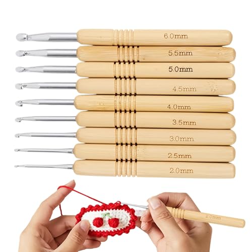 Häkelnadel-Set, Häkelnadel-Set, Häkelnadel-Set, Häkelnadel-Set, Weaving Yarn Tools Kit, Häkelwerkzeug für Großmütter, ergonomisch, Häkelnadel-Set, Knittin von Générique