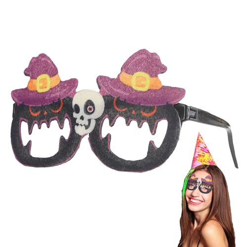 Halloween-Brille, Halloween-Partybrille für | Fotobrille, niedliches Zubehör | Partyzubehör, Kostümzubehör, Halloween-Cosplay-Zubehör, F-Brille von Générique