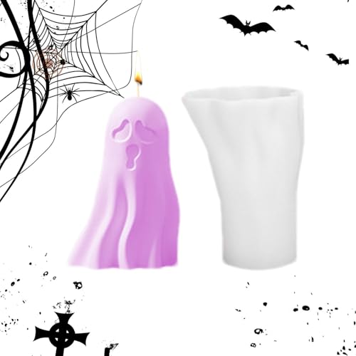 Halloween-Formen, Halloween-Kerzenformen, Geistergipsform | Silikonformen für Epoxidharz-Gießerei, handgefertigte Aromatherapie-Kerze, Wachs, Seife, Handwerkerdekoration von Générique