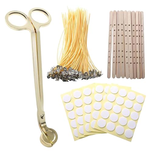 Kerzendochte zum Herstellen von Kerzen, Kerzendocht Set, Soja-Kerzendocht Werkzeug, rauchfreie Kerzendochte Set, mit Dochtaufkleber, für die Herstellung von Stumpenkerzen Kerzendochte zum Herstellen von Kerzen, Kerzendocht Set, Soja-Kerzendocht Werkzeug, rauchfreie Kerzendochte Set, mit Dochtaufkleber, für die Herstellung von Stumpenkerzen von Générique