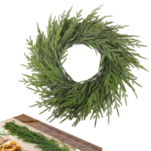 Künstliches grünes Spruce Wreath, Festliche Dekoration für Weihnachtsfeiern, Heimdekoration, Garland, Weihnachtsdekoration, beste künstliche Garland für Weihnachtsdekorationen von Générique