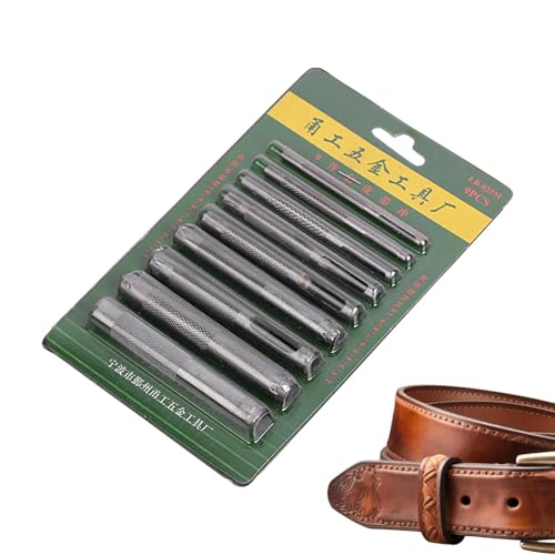 Leder Locher | Leder Locher | Hohl Leder Locher Set Metall | Lederbearbeitungswerkzeuge, Lederstecher Stanzwerkzeug Leder Punch Werkzeug für Leder Uhrenarmbänder von Générique