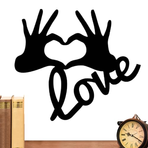 Love Wood Crafts Cutouts, Valentine's Day Love Craft Cutouts, Wooden Heart Wall Decor, Home Decoration Wooden Slices, Wedding Heart Wall Sticker, Bedroom Love Craft Cutouts, Holz Wall Sticker von Générique