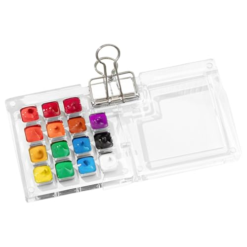 Magnetisches Farbtablett, Aquarellpalette mit mehreren Fächern – Palette mit mehreren Fächern für Aquarell – Palette mit Aquarell-Ablage für Reisen, Outdoor, Haus, etc von Générique