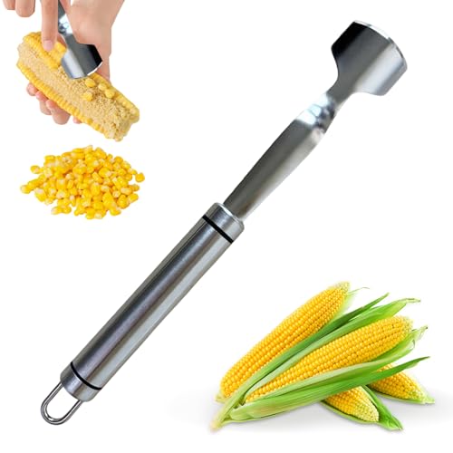 Maisschäler | Werkzeug aus Edelstahl zum Entkernen | Manuelles Utensil für die Zubereitung von Lebensmitteln mit ergonomischem Griff für Erwachsene, Frauen, Männer, Senioren, Jugendliche und Maisschäler | Werkzeug aus Edelstahl zum Entkernen | Manuelles Utensil für die Zubereitung von Lebensmitteln mit ergonomischem Griff für Erwachsene, Frauen, Männer, Senioren, Jugendliche und von Générique