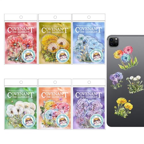 Niedliche selbstklebende Blumenaufkleber, natürlich, transparent, Blumenaufkleber, sicher und harmless Scrapbooking Zubehör für Telefonhüllen, Wasserflaschen, Laptops von Générique