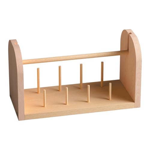 Niedlicher Garnhalter, Holzgarten-Ständer, Garnrollenhalter, Holzfäden-Organizer, Thread-Organizer und Aufbewahrung, Nähfädenständer, Spool Thread Stand Rack für Nähen, Aufnähen von Générique