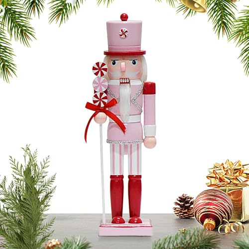 Nussknacker Holzfiguren,Nussknacker Holzfiguren,Nussknacker Ornamente Figuren aus Holz Nussknacker Soldat Figur Holz Deko für Schlafzimmer Tisch und M dchen von Générique