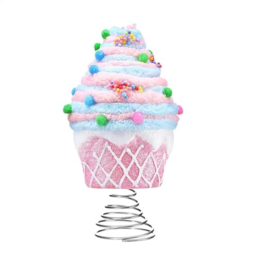 Pastell Christmas Topper, Dessert Christmas Ornament, Cupcake Tree Ornament, Cute Tree Decoration, Christmas Tree Toppers, Pastell Cupcake Ornament, Holiday Tree Decor for Christmas Tree von Générique