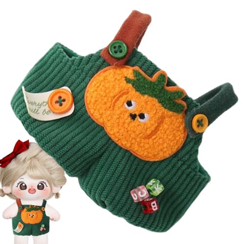 Plush Doll Overalls, Stuffed Figures Pants, Vegetable Dress Up Doll Clothes, Cute Stuffed Doll Outfits, abnehmbare Puppen-Kleidung, 15 cm Puppenüberzüge, 20 cm dicke Puppenkleidung, stuffed Toy von Générique