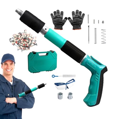 Power Nailers, Concrete Nailer Portable, Carpentry Nailer Kit, Wall Fastening Nailer, Efficient Power Nailer, Furniture Nailer 36 x 27 x 7 cm / 14,17 x 10,63 x 2,76 Zoll für Home Renovation von Générique