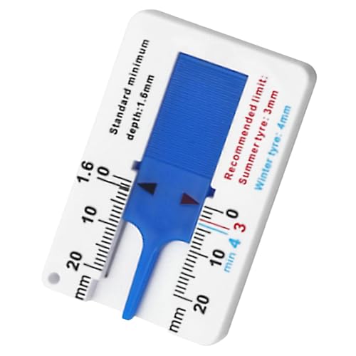Reifentiefenmessgerät – Reifentester 0 – 20 mm | Manuelles Reifentiefenmessgerät, einfaches Ablesen, präzises Messen der Tiefe des Auto-Lagerbandes, Messgerät Reifentiefenmessgerät – Reifentester 0 – 20 mm | Manuelles Reifentiefenmessgerät, einfaches Ablesen, präzises Messen der Tiefe des Auto-Lagerbandes, Messgerät von Générique