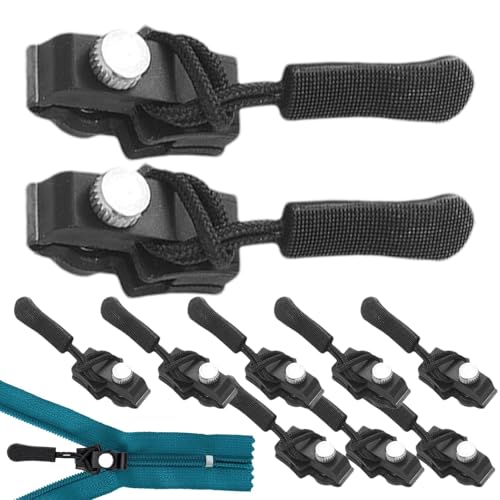 Reißverschlussschieber Ersatz Set - 10 Stück Reißverschluss Schieber Ersatz - Instant Zipper Schieber Reparatur Set | Reißverschluss Schieber von Générique