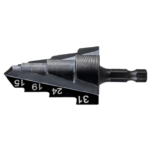 Rohrbohrer-Bit, Bohrbits aus Metall, multifunktionaler Step-Bohraufsatz aus Stahl für PVC – robuste Verbindungswerkzeuge für die Renovierung von Ingenieur-Pipeline, Reparaturen zu Hause Rohrbohrer-Bit, Bohrbits aus Metall, multifunktionaler Step-Bohraufsatz aus Stahl für PVC – robuste Verbindungswerkzeuge für die Renovierung von Ingenieur-Pipeline, Reparaturen zu Hause von Générique
