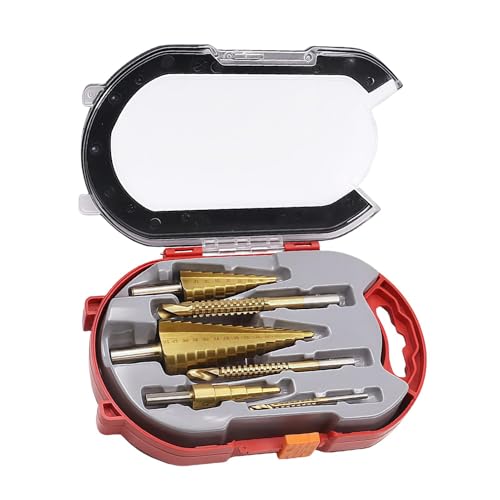 Step Drill Bit Set, Titanium Drill Bits, Hole Drilling Set, Efficient Drill Bits, Step Drill For Wood, Aluminum Drill Bit Set, Copper Hole Drilling, Titanium Step Drill, Electric Drill Bits For Drills von Générique