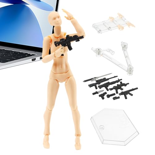 Stop Motion Posable Modell – Spielzeug mit beweglichem Charakter, bewegliche Gestaltungsfigur | Miniatur-Praxispuppe mit faltbarer Struktur für visuelle Kunst, Kino-Snacks Stop Motion Posable Modell – Spielzeug mit beweglichem Charakter, bewegliche Gestaltungsfigur | Miniatur-Praxispuppe mit faltbarer Struktur für visuelle Kunst, Kino-Snacks von Générique