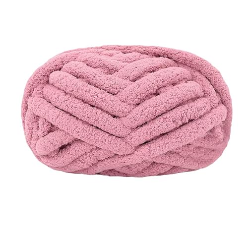 Strickgarn, grob, Chunky, für Decken, Handstricken, super weich, Big Jumbo-Garn, dicke Wolle, (N°01, Rosa) von Générique