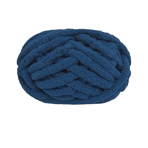 Strickgarn, grob, Chunky, für Decken, Handstricken, super weich, Big Jumbo-Garn, dicke Wolle, Nr. 21 Marineblau) von Générique