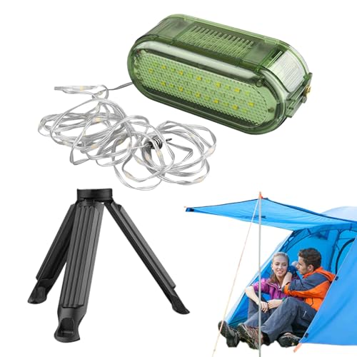 Wiederaufladbare Camp String Lights, Camp Lights für Zelt, wasserdicht, wiederaufladbar, Stowable Camping Licht, Dekoration, wiederaufladbar, Zeltlicht, wasserdicht, Camping Licht, Stowable von Générique