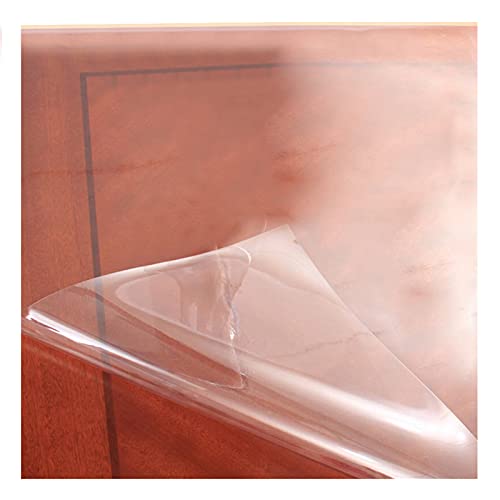 1 mm dicke, transparente PVC-Tischabdeckung, Schutz, wasserdichte Tischunterlage für Kaffee-/Ess-/Beistelltisch, 40,6 x 121,9 cm, rechteckig, ideal für Heim- und Bürotische von Generisch