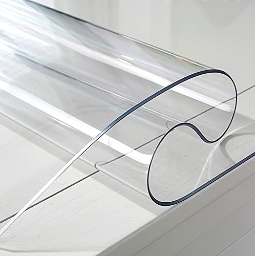 1 mm dicker, transparenter PVC-Tischschutz, wasserdicht, hitzebeständig, ideal für Zuhause, Restaurants, Wohnzimmer, Cafés, 135 x 190 cm von Generisch