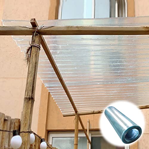 1 x 4 m transparente Polycarbonat-Dachplatten für Gewächshäuser, Schuppen, Hütten, Zwinger und Garagen, Regenschutz und Ersatzplatte für Schuppen von Generisch