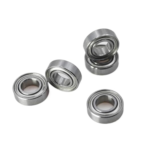 10/100 Stück 5 * 10 * 3 mm MR105 W3 5 10 3 Lagerinnendurchmesser 5 mm metallgeschirmte Miniaturkugellager(100Pcs) von Generisch