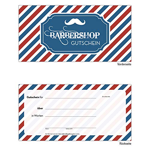 10 Gutscheine Gutscheinkarten Geschenkgutscheine – edel neutral Friseur Frisör Barber Shop Barbershop von Generisch