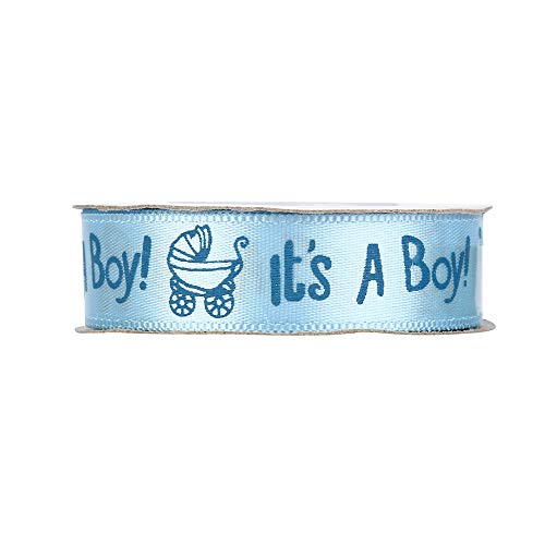 10 It's Yards Mädchen Geschenk Dusche Baby A Boy Gürtel Band Dekor Band Home Decor Geburtstag Verpackung (Blau, Einheitsgröße) von Generisch