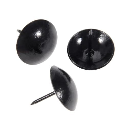 10 Stück 25 x 25 mm schwarze Polsternägel Schmuck Holzkiste Sofa dekorative Reißzwecken Pinnnadeln Türnägel Möbelbeschläge von Generisch