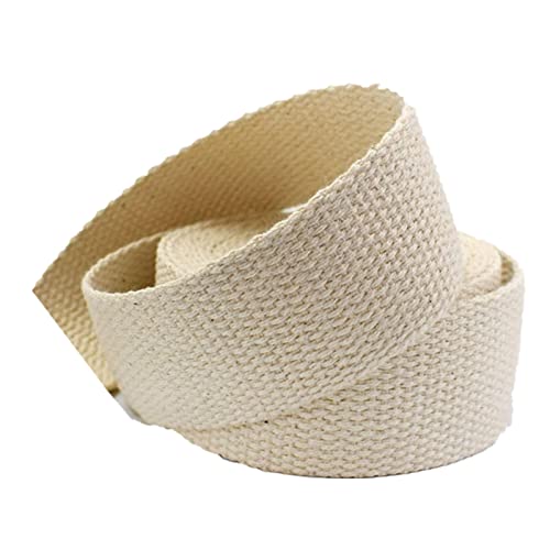 100 % Baumwoll-Twill-Klebeband für Taschengurte, 38 mm, Beige von Generisch