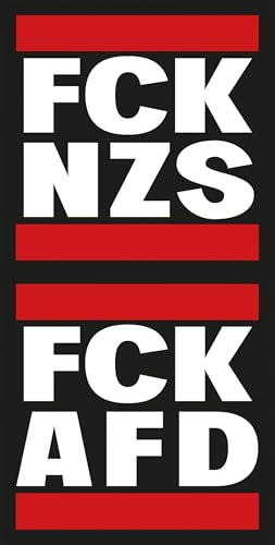 100x Aufkleber - FCK AFD & FCK NZS - Sticker - Set mit jeweils 50 Stickern - 5,2cm x 5,2cm - fck afd sticker fck nzs sticker aufkleber links von Generisch