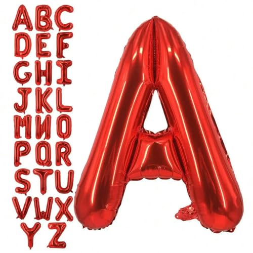 101,6 cm große rote Buchstabenballons, große Jumbo-Folie, Heliumballon für verschiedene Party- und Feier-Dekorationen, B 101,6 cm von Generisch