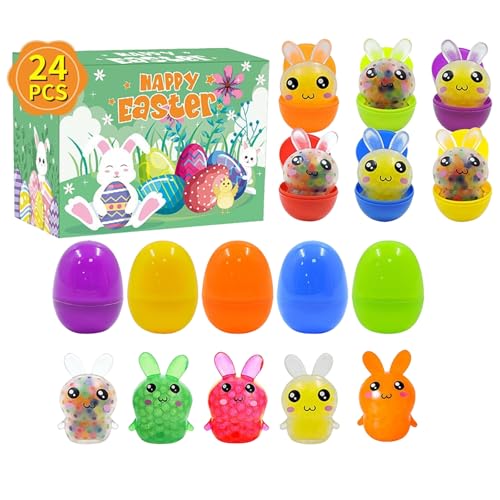 12 Hasen+12 Eier OsterMuttertag Set 6X4,5 Cm Hasen-Eier Twister Für Kinder,Osterkorb-Füllung & Partydeko Ce Geschenkbox Ag A von Generisch